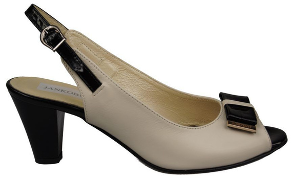 Dámská obuv Přírodní kůže Sandály Béžová 843 N ElitaBut