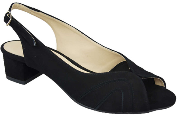 Dámská obuv Sandály semišové černé 991 ElitaBut