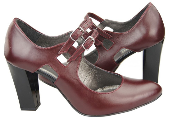 Dámská obuv Maroon Natural Leather 105 ElitaBut