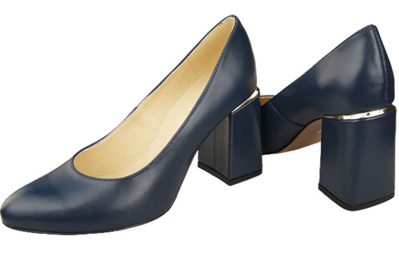 Dámská obuv Navy blue Přírodní kůže 179 ElitaBut