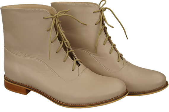 Dámské kozačky Cappuccino lico Jaro/podzim přírodní kůže 155 L ElitaBut