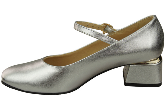 Dámská obuv Obuv s páskem Stříbrná přírodní kůže 202 ElitaBut