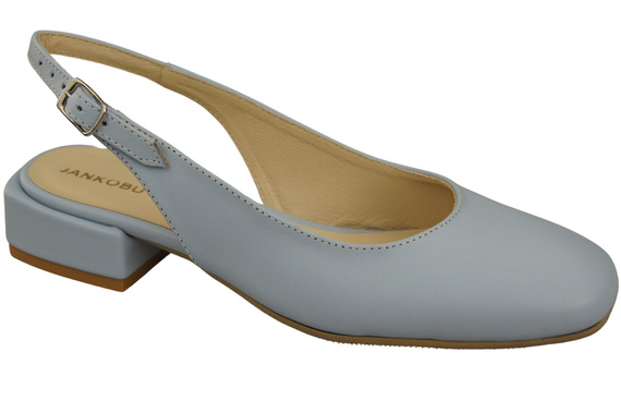 Dámská obuv Sandály Bright Blue Flat Heel Natural Leather 206 ElitaBut