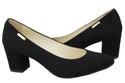 Dámská obuv Black Suede Natural Leather pumps 106 ElitaBut