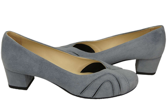 Dámská obuv Dámské semišové kožené lodičky Ash 786 Z ElitaBut