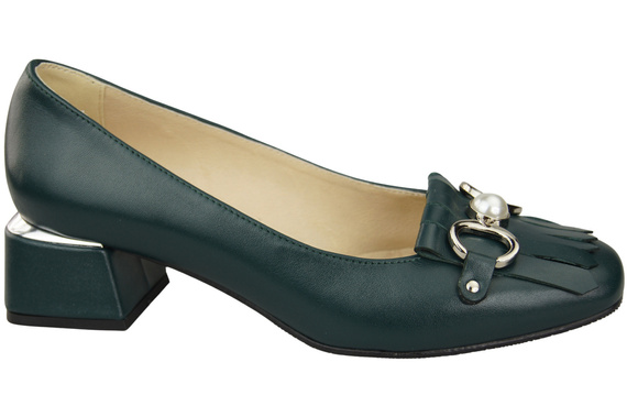 Dámská obuv Střapcem zdobené lodičky Malachite Přírodní kůže 195 ElitaBut