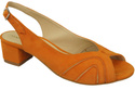 Dámská obuv Sandály semišová kůže Oranžová 991 ElitaBut
