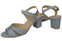 Dámská obuv Sandály Light Blue Natural Leather 168 ElitaBut