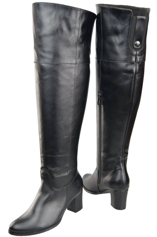 Dámské boty Black Musketeers High over the knee natural leather 190 ElitaBut