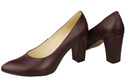Dámská obuv Maroon Natural Leather pumps 170 ElitaBut