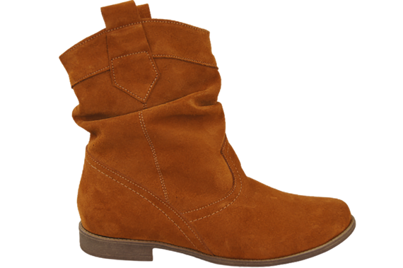 Obuv Dámské červené šerpy Jaro / Podzim přírodní kůže velur 117 L ElitaBut