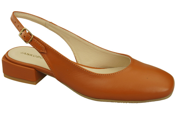 Dámská obuv Červené sandály na plochém podpatku Přírodní kůže 206 ElitaBut