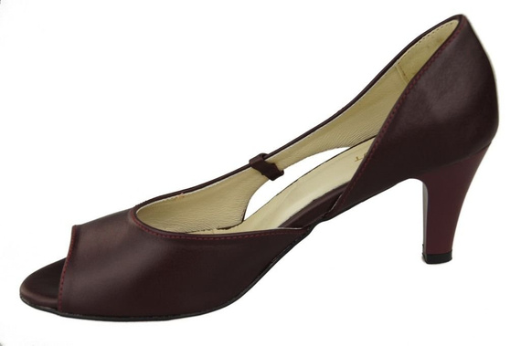 Dámská obuv Sandály Maroon Natural Leather 566 ElitaBut