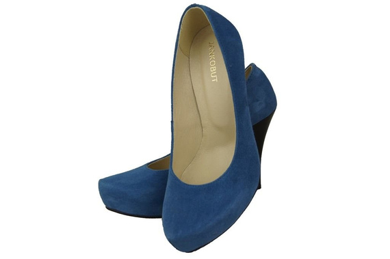 Dámská obuv Modrá semišová přírodní kůže 644 ElitaBut