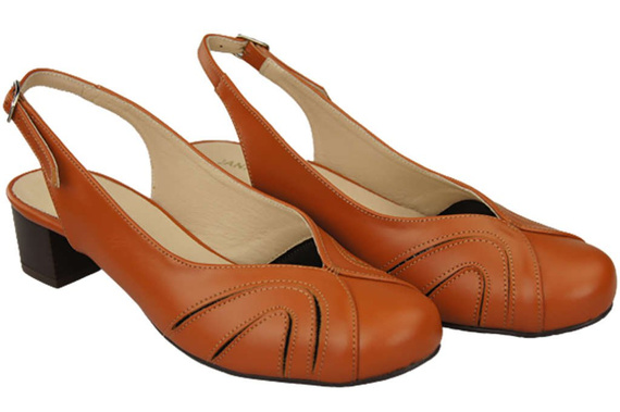 Dámská obuv Sandály z přírodní kůže Červená 842 ElitaBut