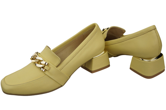 Dámská obuv Banana with Embellished Chain Dámské vlněné sandály Přírodní kůže 193 ElitaBut