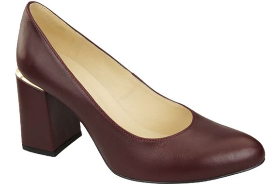 Dámská obuv Maroon Natural Leather 179 ElitaBut