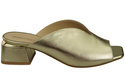 Dámská obuv Gold Heeled Flip Flops Natural Leather 210 ElitaBut