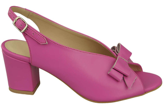 Dámské sandály Fuchsia Faced Natural Leather 148 L ElitaBut