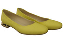 Ploché dámské boty Lemon pumps Ornamental heel Natural leather 209 ElitaBut