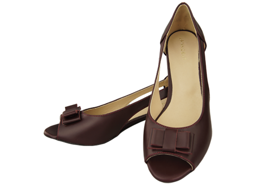 Dámská obuv Sandály Maroon Natural Leather 145 ElitaBut