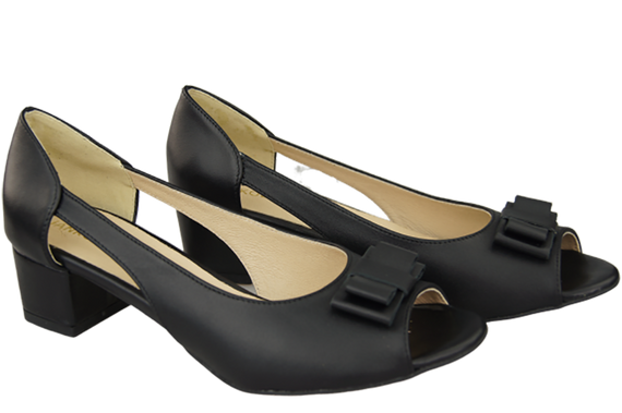 Dámská obuv Sandály Černá přírodní kůže 145 ElitaBut