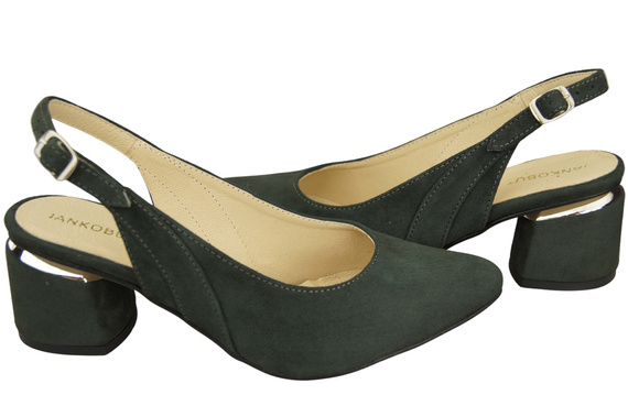 Dámské sandály z přírodní semišové kůže Graphite Elegance and Comfort 196 From ElitaBut