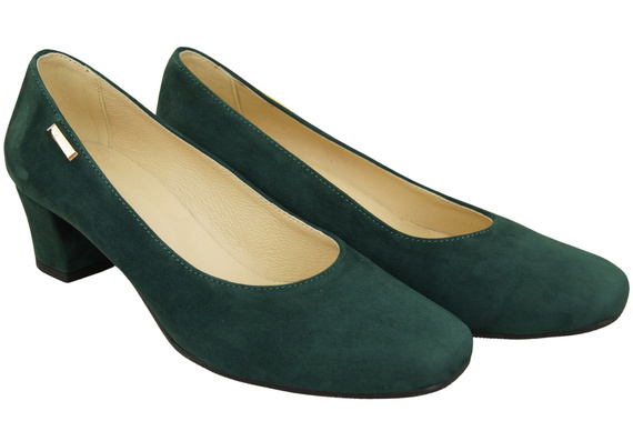 Pohodlná dámská obuv Zelená semišová kůže 172 od ElitaBut