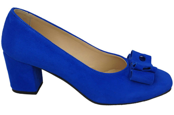 Dámská obuv Azure Natural Leather Suede pumps 163 ElitaBut
