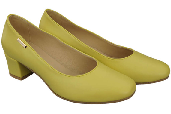 Dámská obuv Natural Leather 172 Lemon pumps ElitaBut