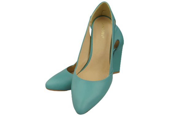 Dámská obuv Tyrkysové lodičky Přírodní kůže 184 ElitaBut