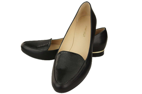 Dámské baletní boty Lords Natural Leather Black 908 ElitaBut