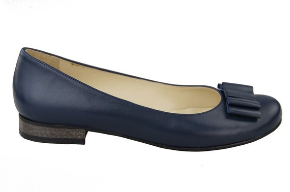 Dámské baleríny Přírodní kůže Námořnická modrá 702 ElitaBut