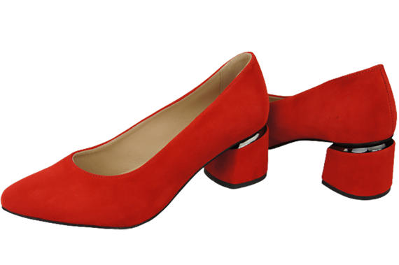 Dámská obuv Červená semišová kůže 143 Z ElitaBut