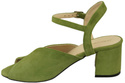 Dámská obuv Pistachio Leather Suede Sandals 185 ElitaBut