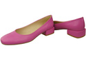 Pohodlná dámská obuv Fuchsia Flats Natural Leather 204 ElitaBut