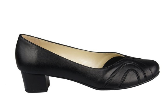 Dámská obuv Přírodní kožené lodičky Black 786 ElitaBut