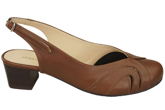 Dámská obuv Přírodní kůže Sandály Hnědá 842 ElitaBut