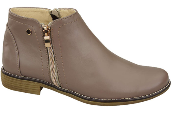 Dámská obuv Dámské kozačky Cappuccino Dark Warmed Natural Leather 872 With Elitabut