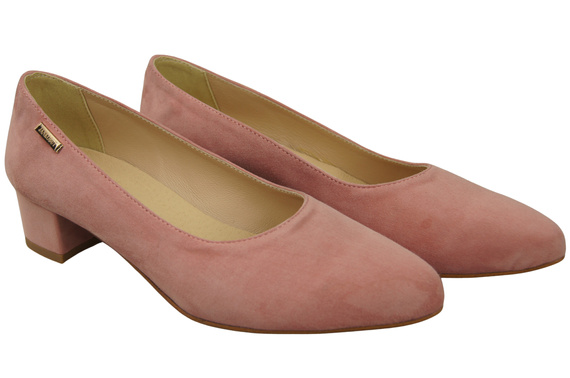 Pohodlné dámské boty Candy Pink in Natural Suede Leather 220 od ElitaBut