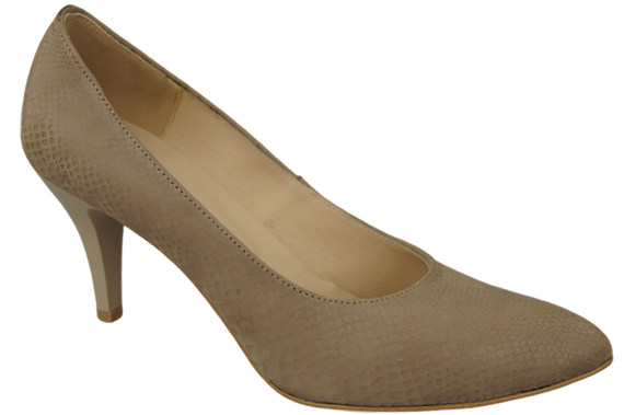 Dámská obuv Béžové lodičky Hadí motiv Přírodní kůže 150 ElitaBut