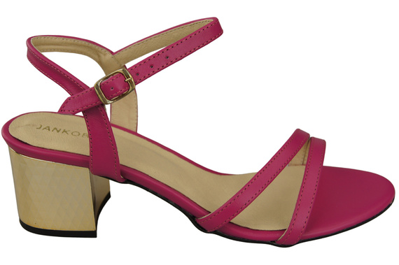 Dámská obuv Fialové přírodní kůže 197 Smyslně odhalující nohy Sandály ElitaBut