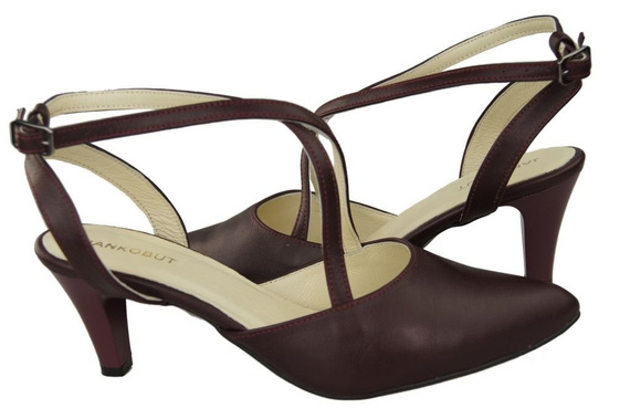 Dámská obuv Sandály Maroon Natural Leather 129 ElitaBut