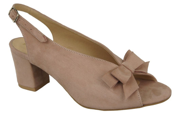 Dámská obuv Sandály Pink Powder natural leather Suede 148 ElitaBut