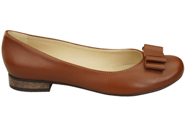 Dámské baletní boty Natural Leather Brown 702 ElitaBut