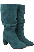 Dámské kozačky Malachite přírodní kůže Velour 141 ElitaBut