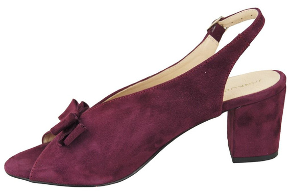Dámská obuv Sandály Maroon Natural Leather Suede 148 ElitaBut