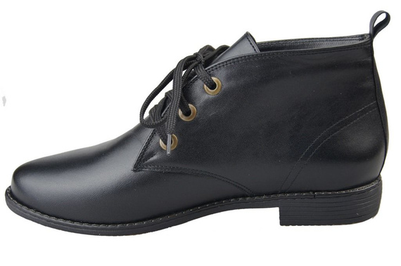 Dámská obuv Zateplené boty z přírodní kůže Černá 979 Z Elitabut