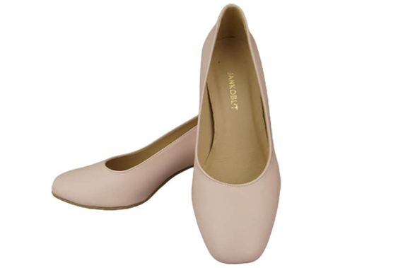 Dámská obuv Přírodní kožené lodičky 171 Powder pink ElitaBut