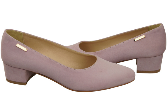 Pohodlná dámská obuv Bright Lilac Natural Suede Leather 220 od ElitaBut